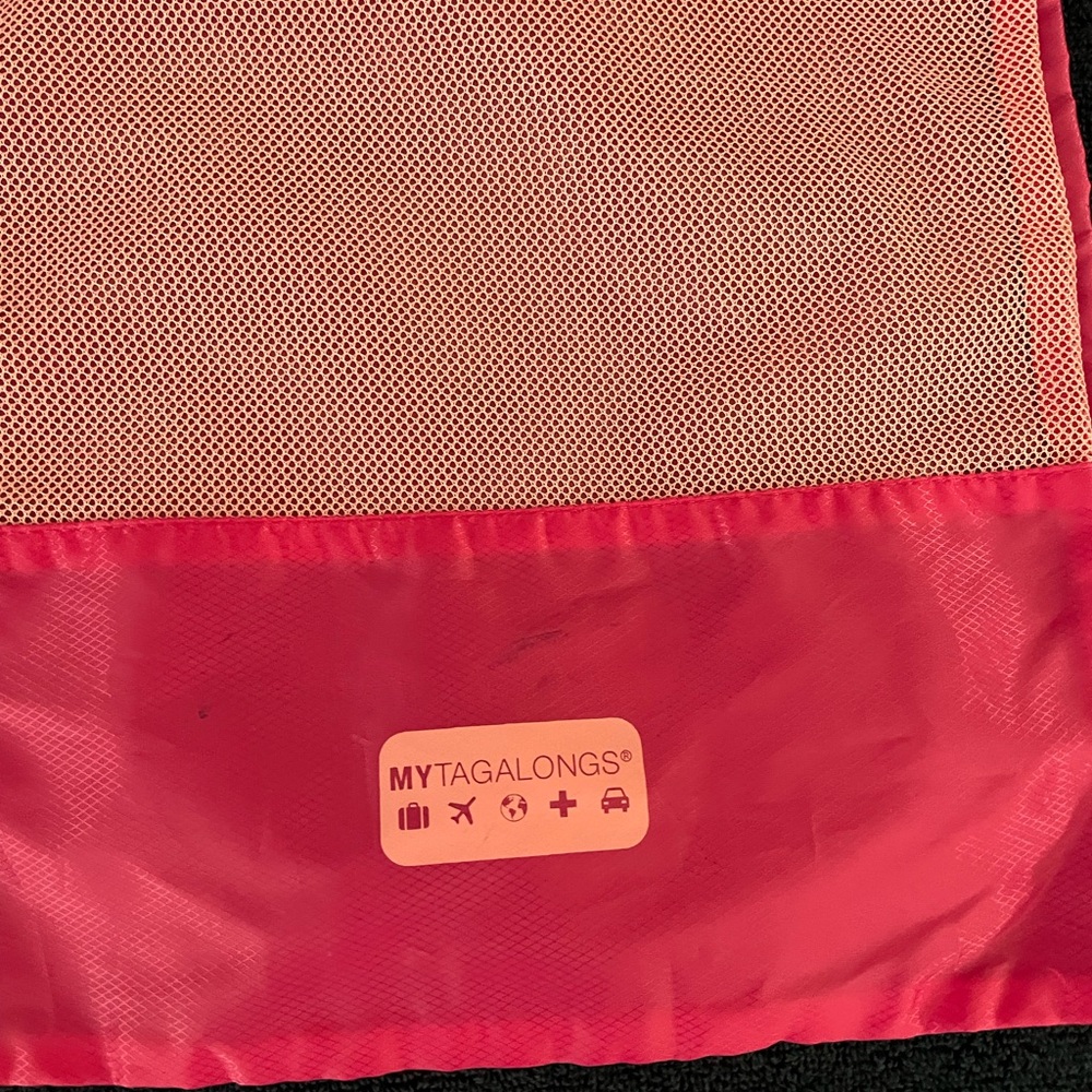 MYTAGALONGS Pink Mesh Bags and Traveling Cubes Set of 9 - Picture 8 of 16
